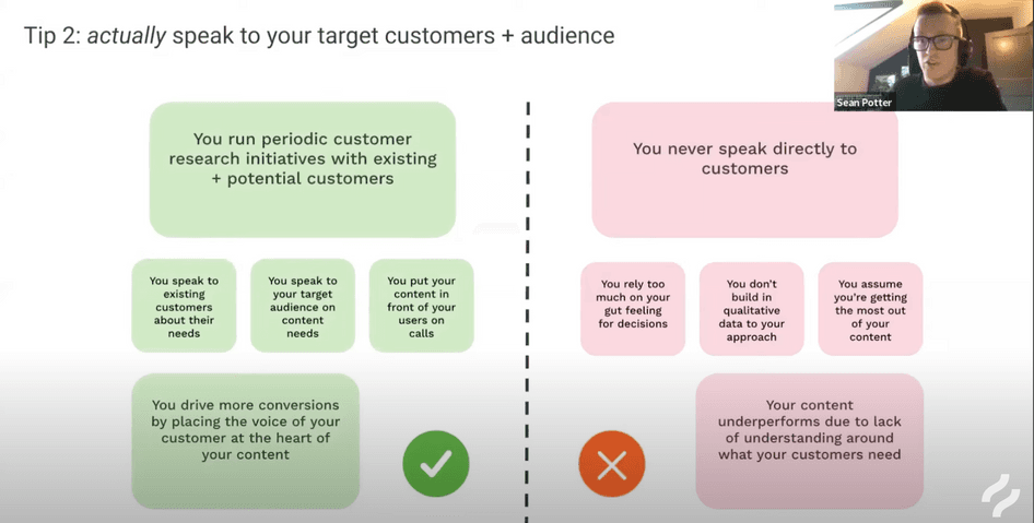 #Talking to customers reveals how to create engaging content 