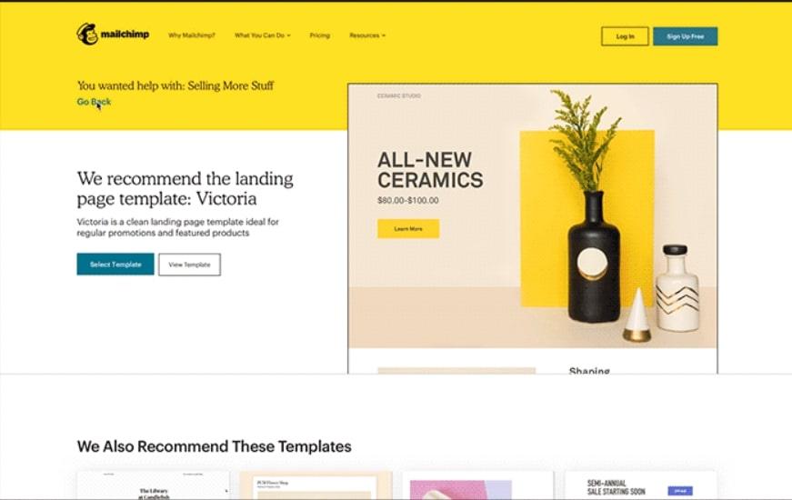 #Mailchimp’s intuitive, user-friendly website guides customers to quickly get up and running 