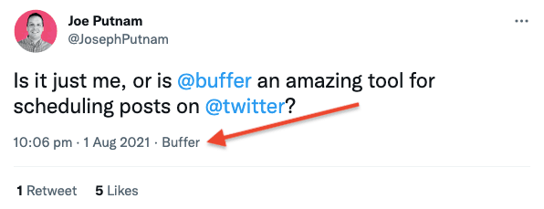 #Buffer’s tweet source label helps people find the product