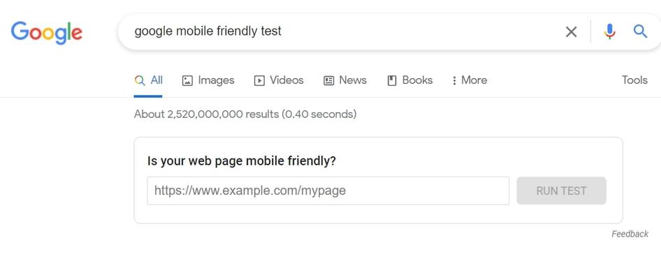#Always run your site through Google’s mobile friendly test to check responsiveness. Source: Google.com