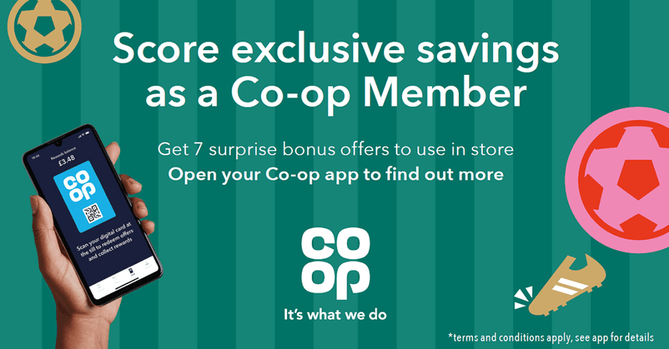 #Offer customers exclusive discounts as an incentive to register their details with you. (Source: www.coop.co.uk)