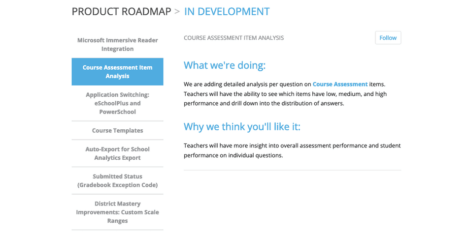 #Schoology explains what they’re doing and why users will like each update in their roadmap 