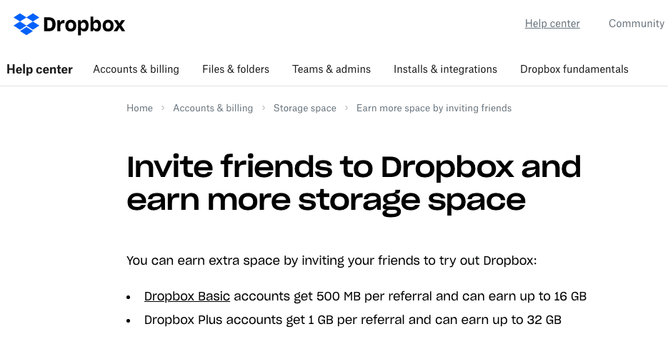 #Dropbox offers users more storage space when friends sign up