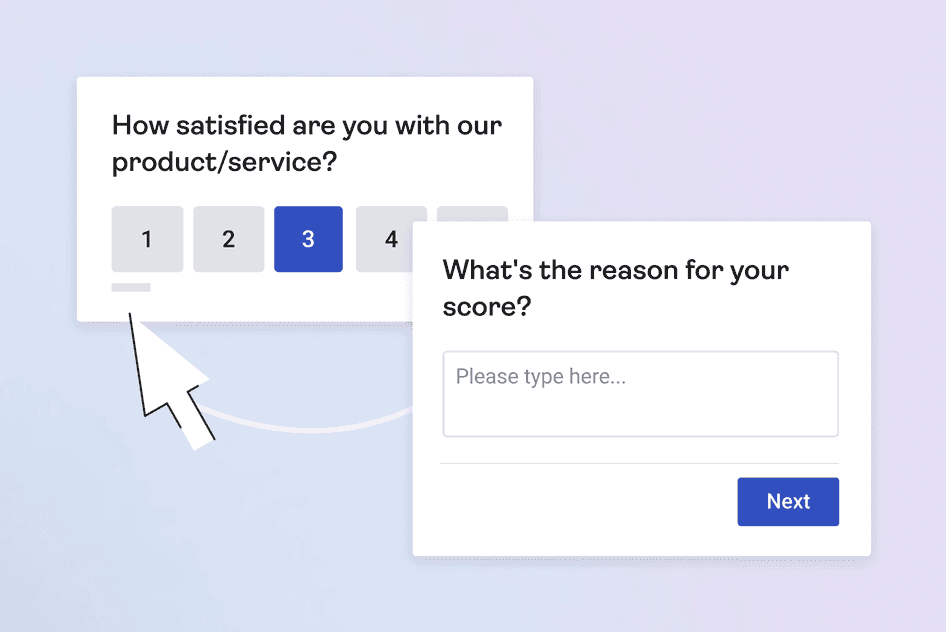 #This survey measures customer satisfaction score