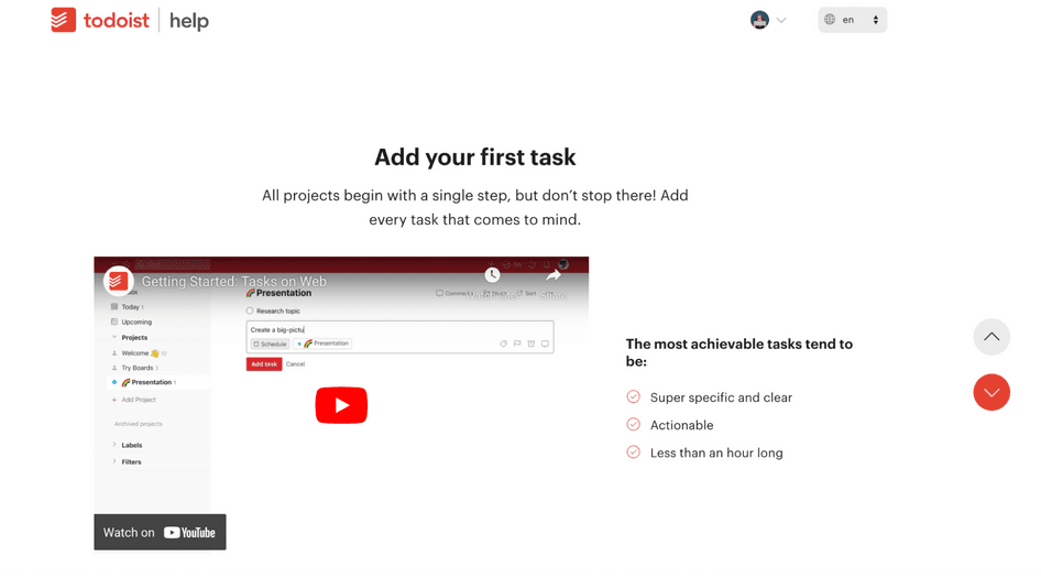 #Todoist’s getting started guide
