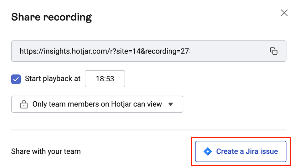 #Create Jira and Linear issues directly from Hotjar Recordings