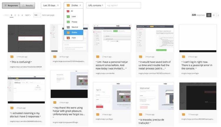 #Real Hotjar Feedback responses we used to improve the product experience