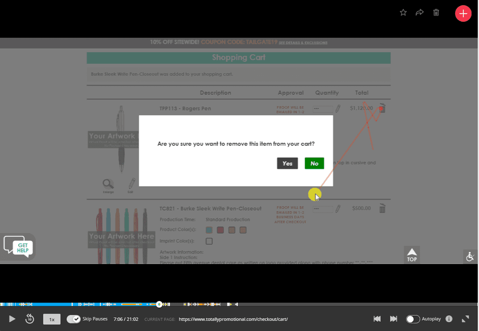 #Hotjar Session Recordings take UX teams through the exact navigation path showing mouse clicks and scrolling movements.