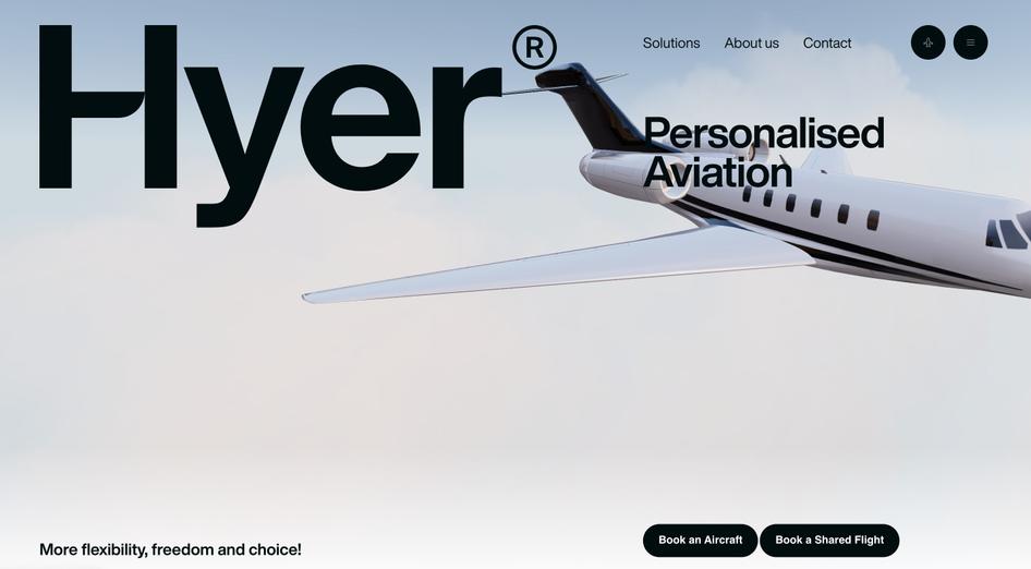 #Screenshot of Hyer’s winning web design, Source: Hyer 