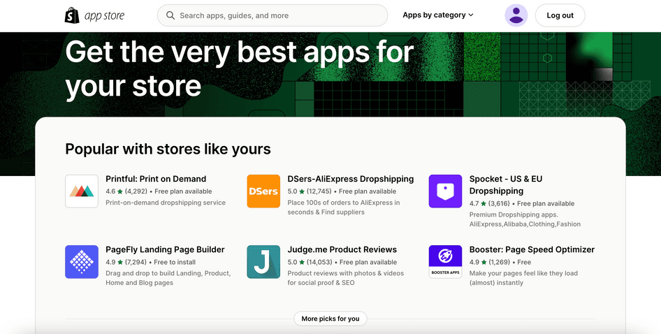 #The Shopify App store offers over 8,000 apps to customize your ecommerce business