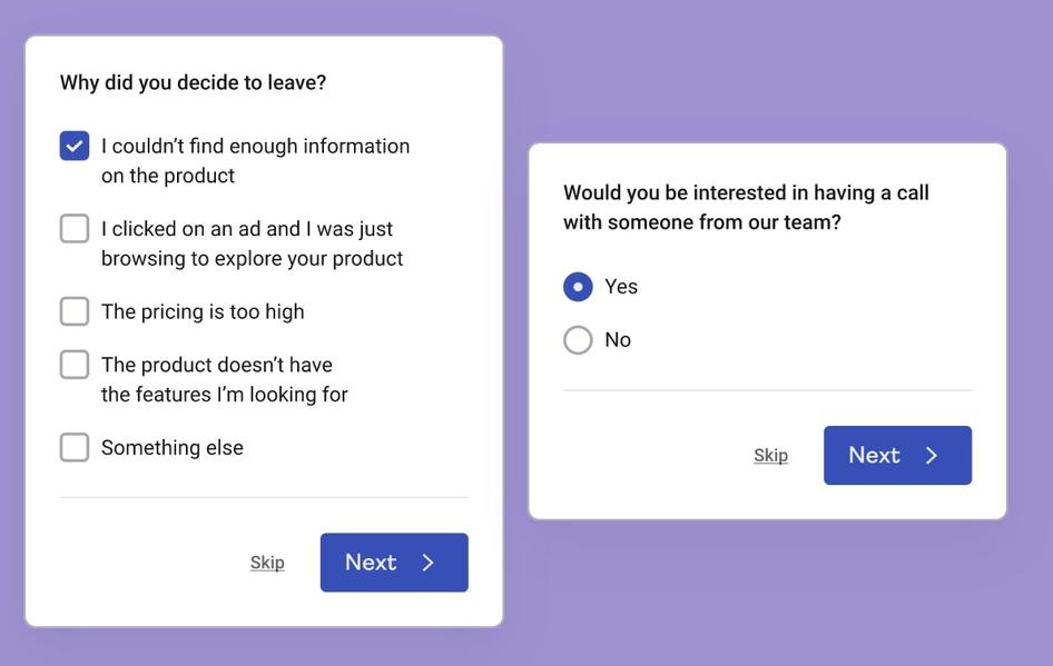 #Hotjar's exit Surveys give you user-backed insights into the user experience 
