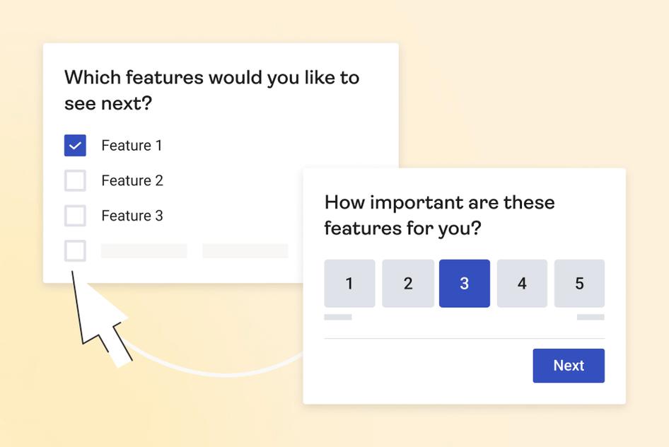 #Don’t just guess what features or updates your users want to see—use a survey to ask them directly