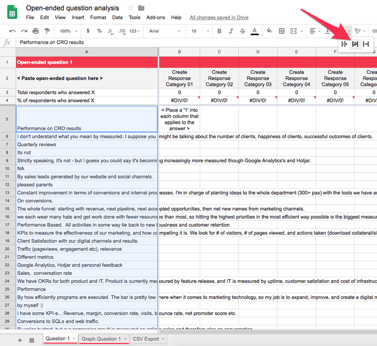The 'wrap' function is available from the main menu in google sheets