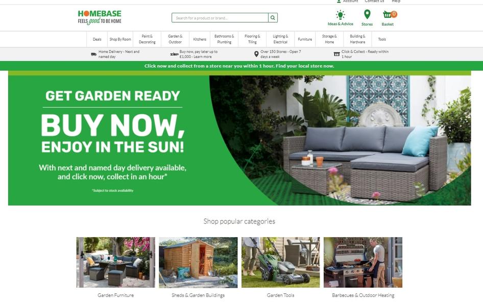 #DIY chain Homebase uses seasonally rotated images to appeal to customers