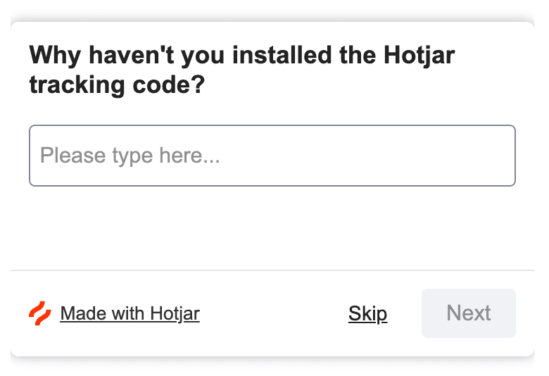 #Hotjar uses Hotjar for open-ended usability surveys