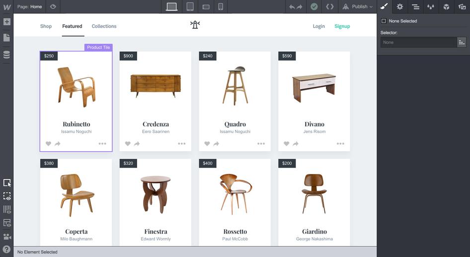 #Build an ecommerce web app using Webflow’s prototyping tools